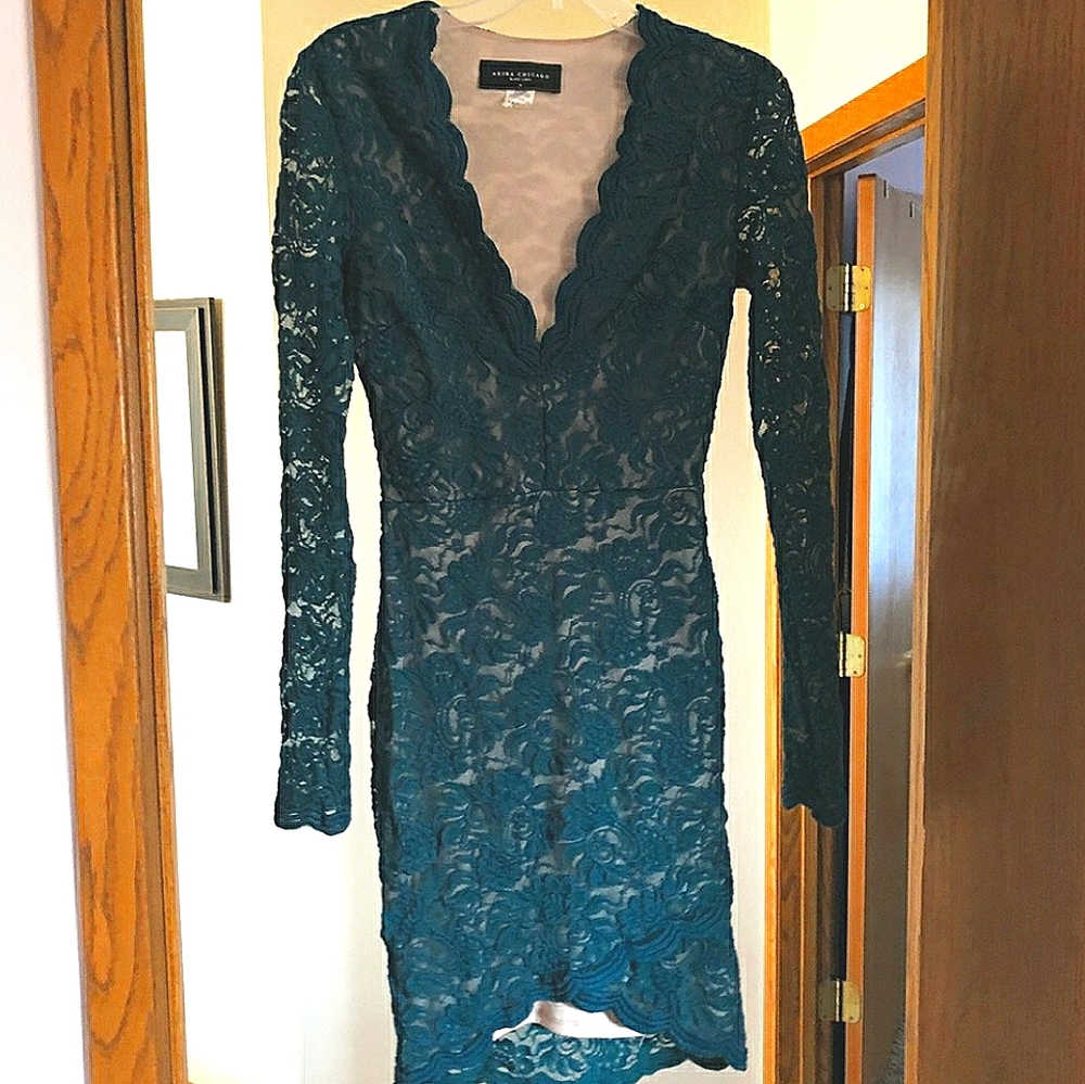Lace Green Dress